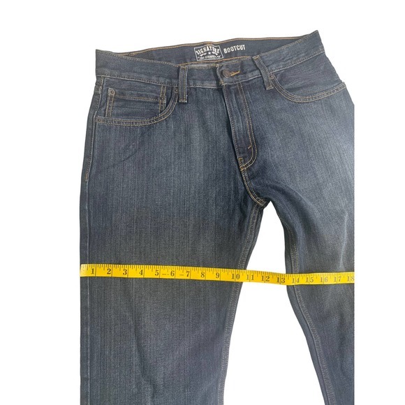 Levi Strauss Signature Womens Jeans Long Bootcut Denim Blue W 32" Inseam 30 - Picture 8 of 11